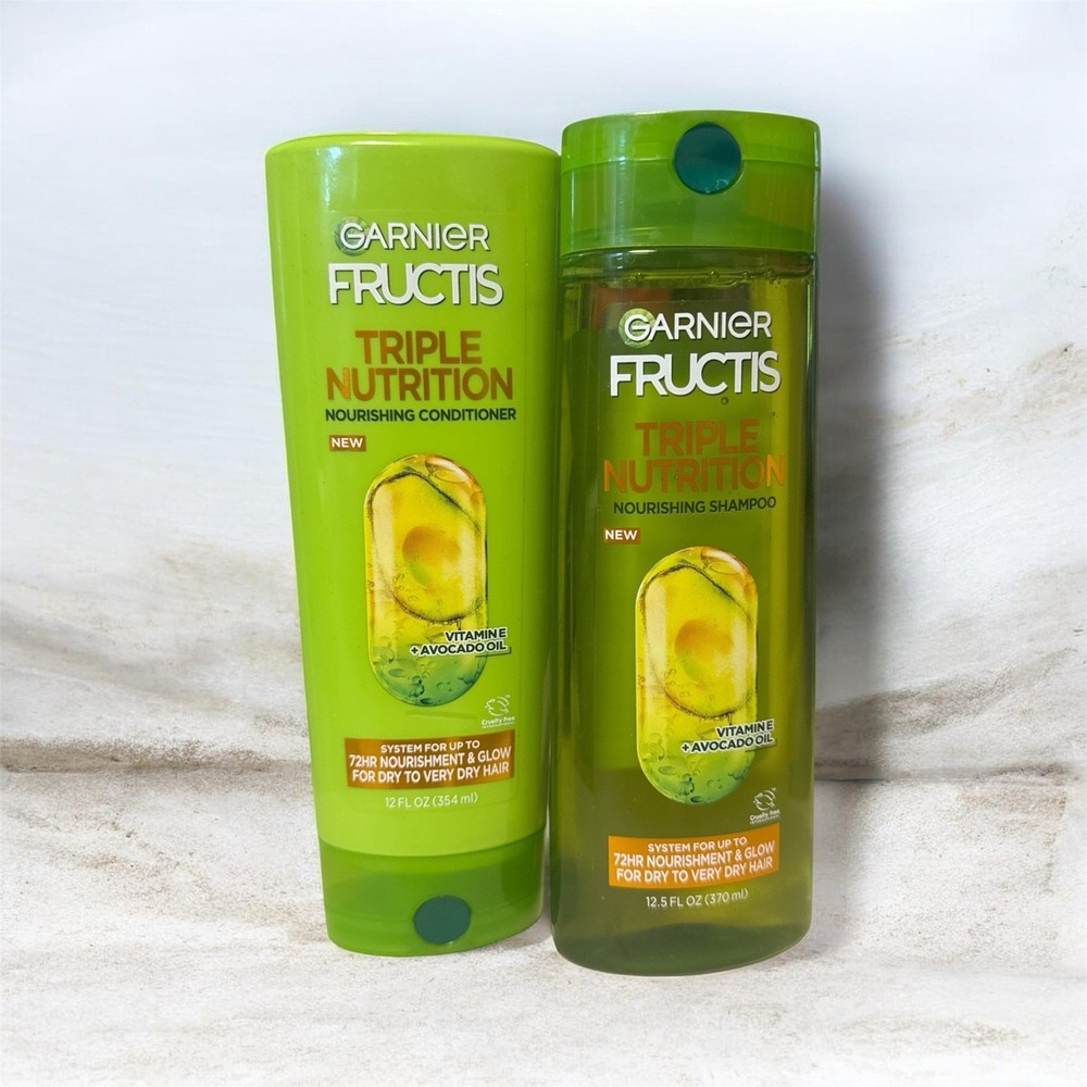 Garnier Fructis Triple Nutrition Nourishing Conditioner 12oz 2 Pack New Lot